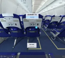 IndiGo Airbus A321neo V.2 seat maps 360 panorama view
