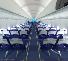 IndiGo Airbus A321-200neo V.2 seat maps 360 panorama view