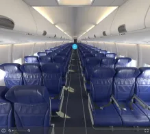 Southwest Airlines Boeing 737-700 (old) seat maps 360 panorama view