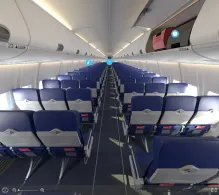 Southwest Airlines Boeing 737-700 (old) seat maps 360 panorama view