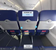 Southwest Airlines Boeing 737-700 (old) seat maps 360 panorama view