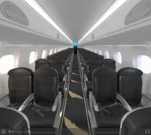 Republic Airways Embraer E170 V.1 UA seat maps 360 panorama view