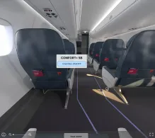 Delta Embraer E175 V.2 seat maps 360 panorama view