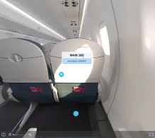 Delta Embraer E175 V.2 seat maps 360 panorama view