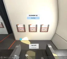 easyJet Europe Airbus A321neo seat maps 360 panorama view