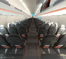 easyJet Europe Airbus A321neo seat maps 360 panorama view