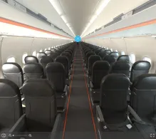 easyJet Europe Airbus A321-200neo seat maps 360 panorama view