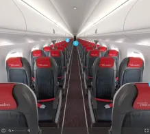 Austrian Airlines Embraer E195 seat maps 360 panorama view