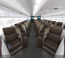 Virgin Atlantic Airbus A330-300 seat maps 360 panorama view