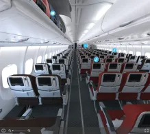 Virgin Atlantic Airbus A330-300 seat maps 360 panorama view