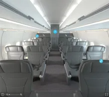 American Airlines Airbus A321neo V.2 seat maps 360 panorama view