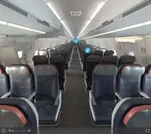 American Airlines Airbus A321neo V.2 seat maps 360 panorama view