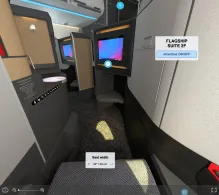 American Airlines Airbus A321neo XLR seat maps 360 panorama view