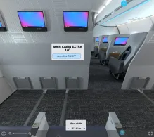 American Airlines Airbus A321neo XLR seat maps 360 panorama view