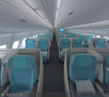 Korean Air Airbus A380-800 seat maps 360 panorama view