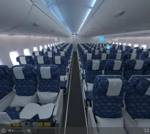 Korean Air Airbus A380-800 seat maps 360 panorama view