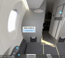 American Airlines Bombardier CRJ900 V.4 seat maps 360 panorama view