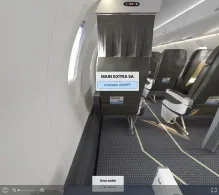 American Airlines Bombardier CRJ900 V.4 seat maps 360 panorama view