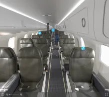 American Airlines Bombardier CRJ900 V.4 seat maps 360 panorama view