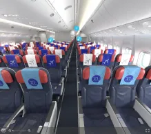 IndiGo Boeing 777-300ER V.2 seat maps 360 panorama view