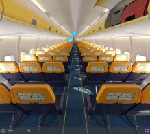 Ryanair UK Boeing 737-800 seat maps 360 panorama view