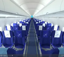 IndiGo Airbus A320neo V.1 seat maps 360 panorama view