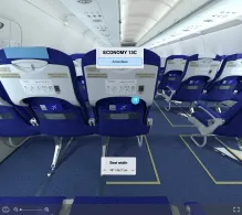 IndiGo Airbus A320neo V.1 seat maps 360 panorama view