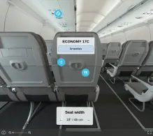 Air Arabia Airbus A321neo LR seat maps 360 panorama view