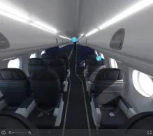 Alaska Airlines Embraer E175 seat maps 360 panorama view