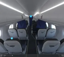 Alaska Airlines Embraer E175 seat maps 360 panorama view