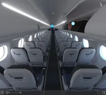 Alaska Airlines Embraer E175 seat maps 360 panorama view