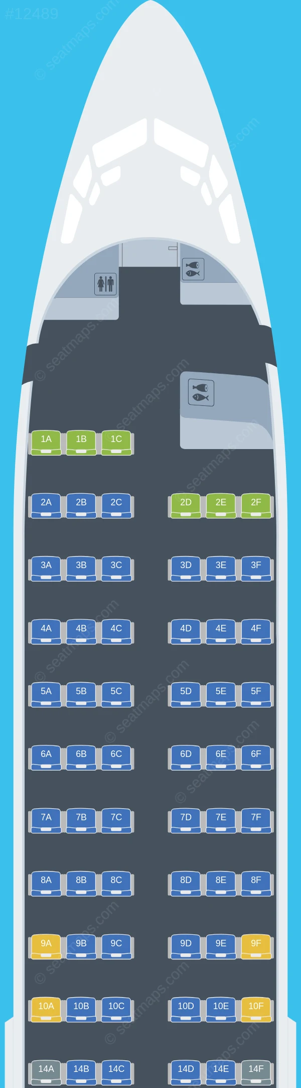 FlySafair Boeing 737-400 seatmap preview