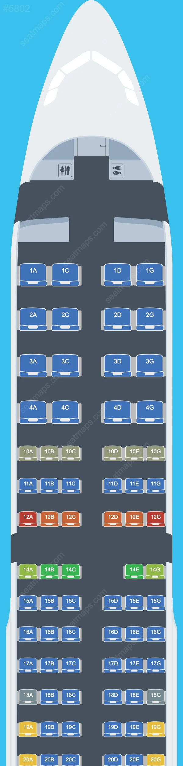 Vietnam Airlines Airbus A321 Seat Maps A321-200 V.3