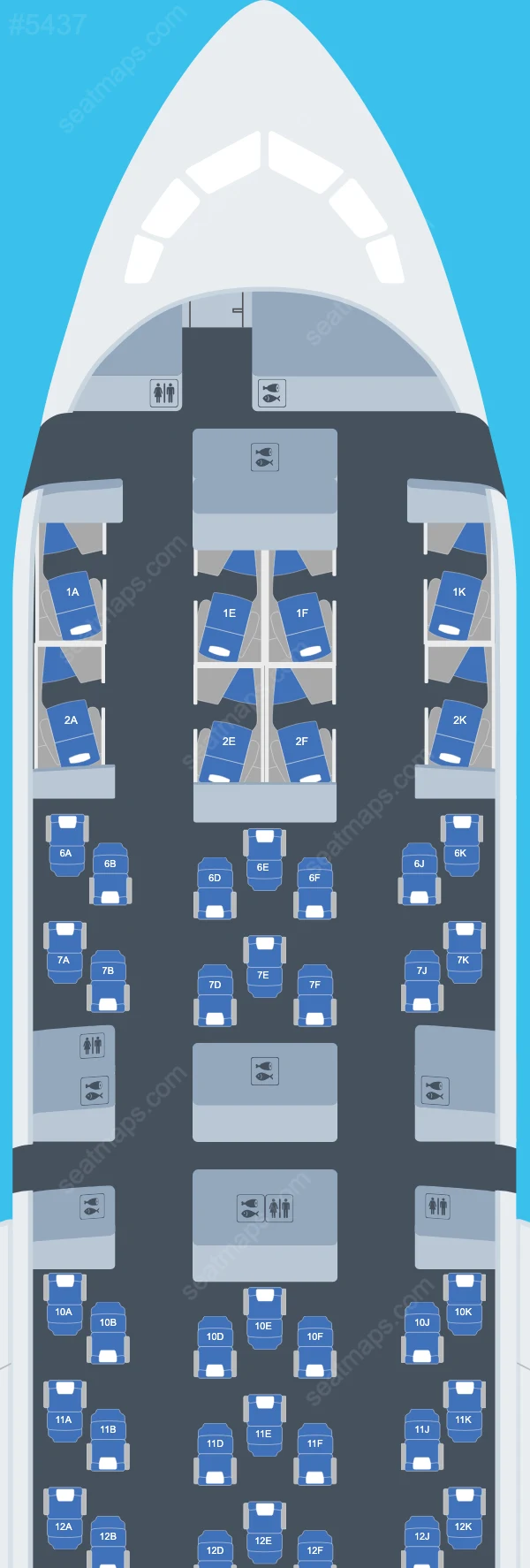 British Airways Boeing 787 Plan de Salle 787-9
