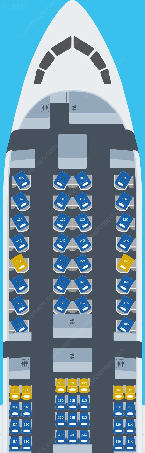 China Airlines Boeing 787-9 seatmap preview