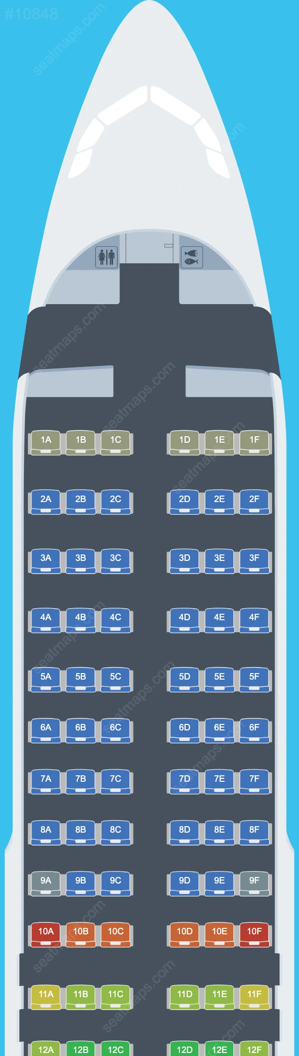 LATAM Airlines Airbus A320 Seat Maps A320-200neo V.1