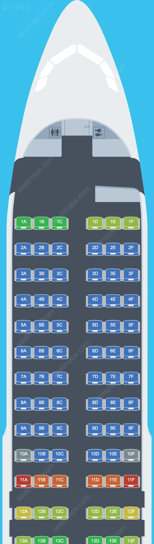 Avianca Airbus A320 Seat Maps A320-200 V.2