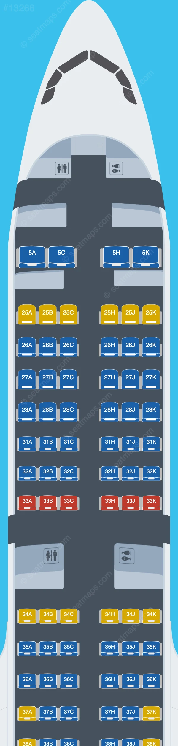 China Southern Airbus A321neo V.3 seatmap preview