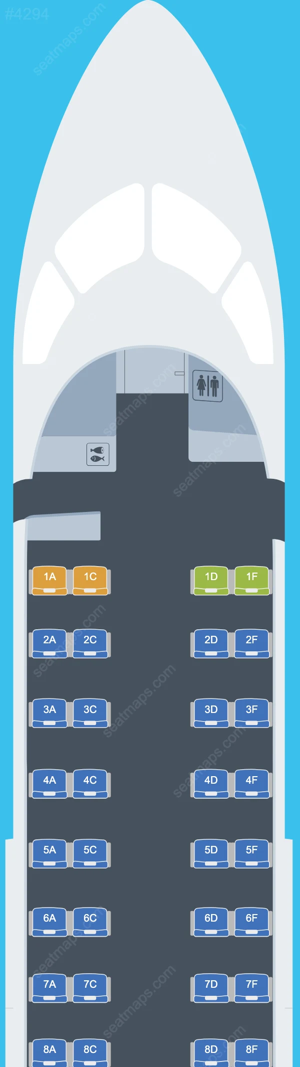 Air Inuit Bombardier Q300 Seat Maps Q300