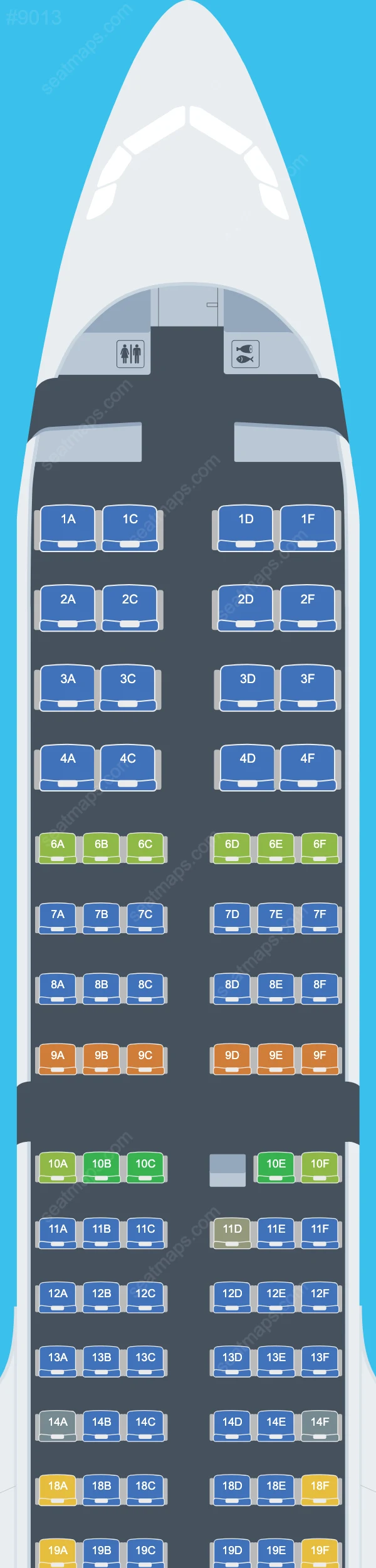Alaska Airlines Airbus A321 Seat Maps A321-200neo