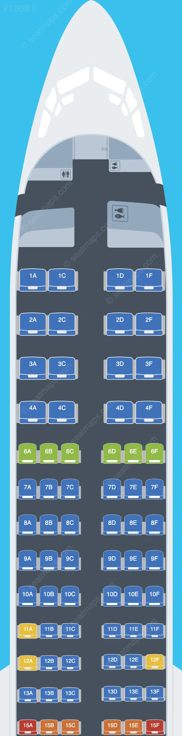 Alaska Airlines Boeing 737-900 ER V.2 seatmap preview