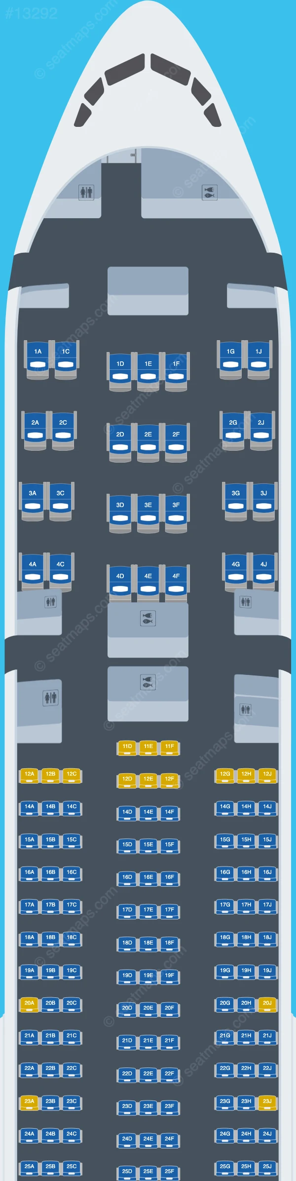 Kenya Airways Boeing 777-300ER seatmap preview