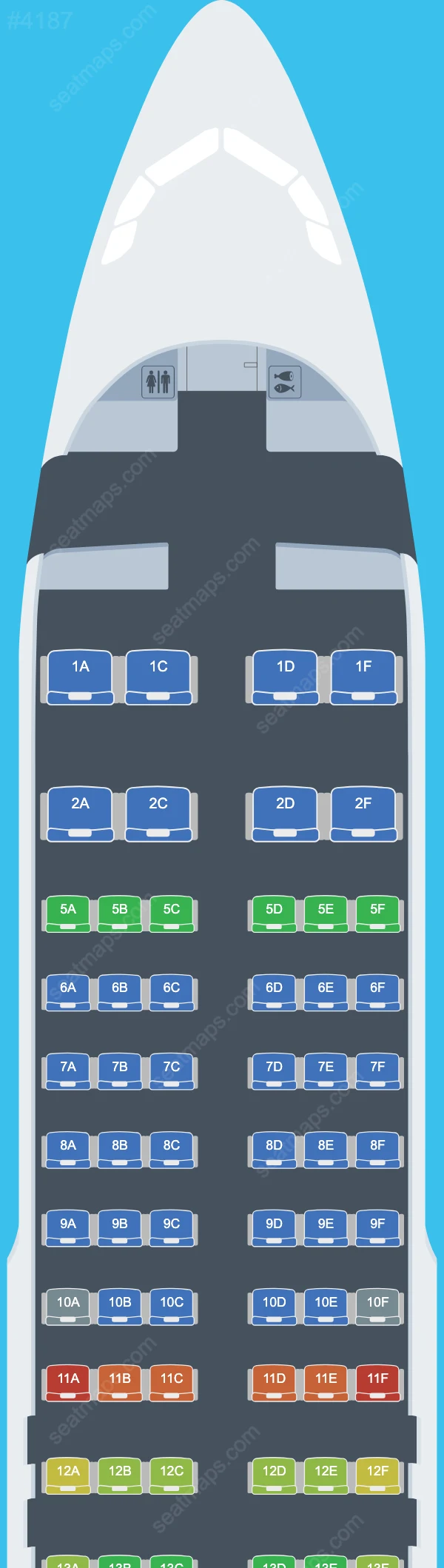 Flynas Airbus A320 Seat Maps A320-200