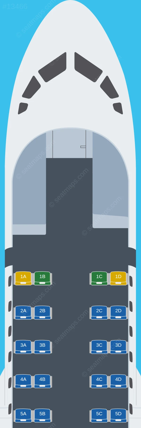 Olympic Air ATR 42-600 V.2 seatmap preview