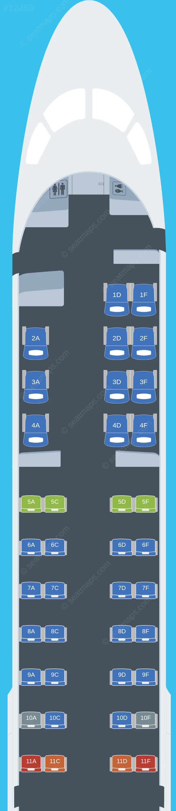 Airlink Embraer E190 V.2 seatmap preview