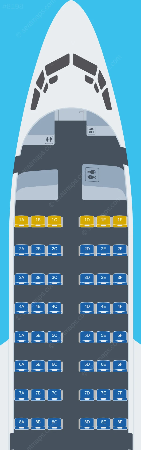 Kam Air Boeing 737-500 seatmap preview