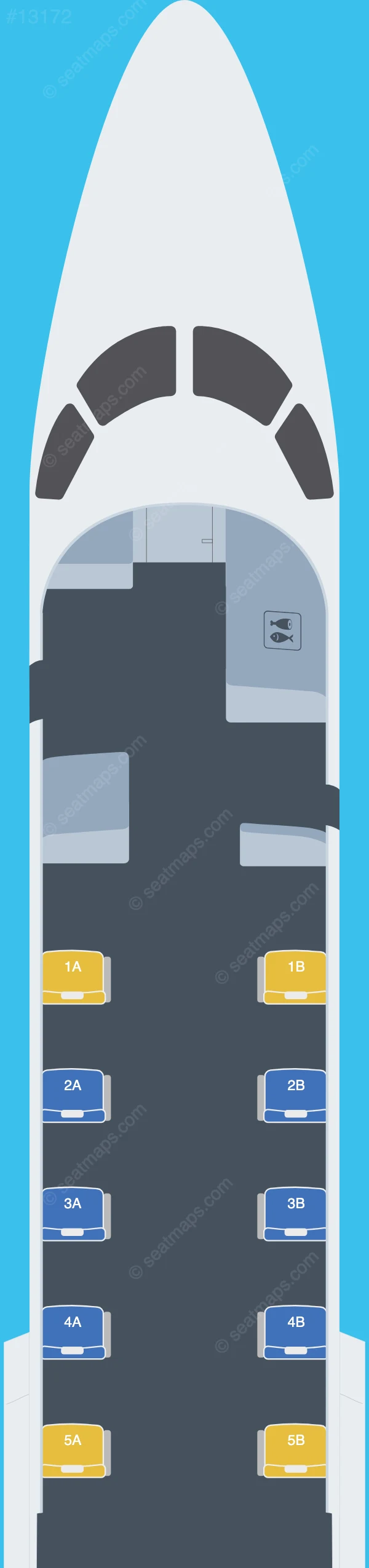 Aero Embraer ERJ 135 seatmap preview