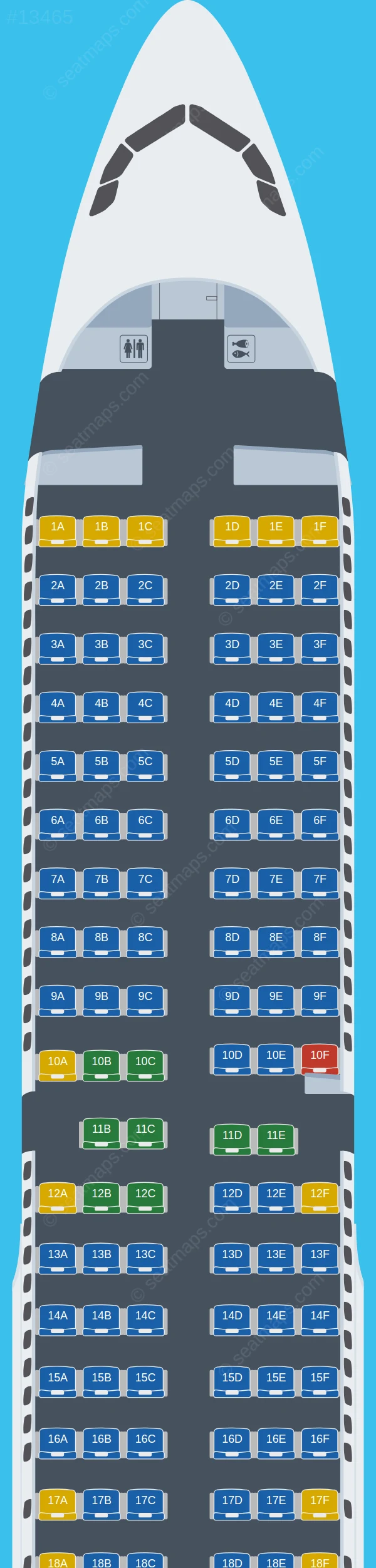 Wizz Air Malta Airbus A321-200 seatmap preview