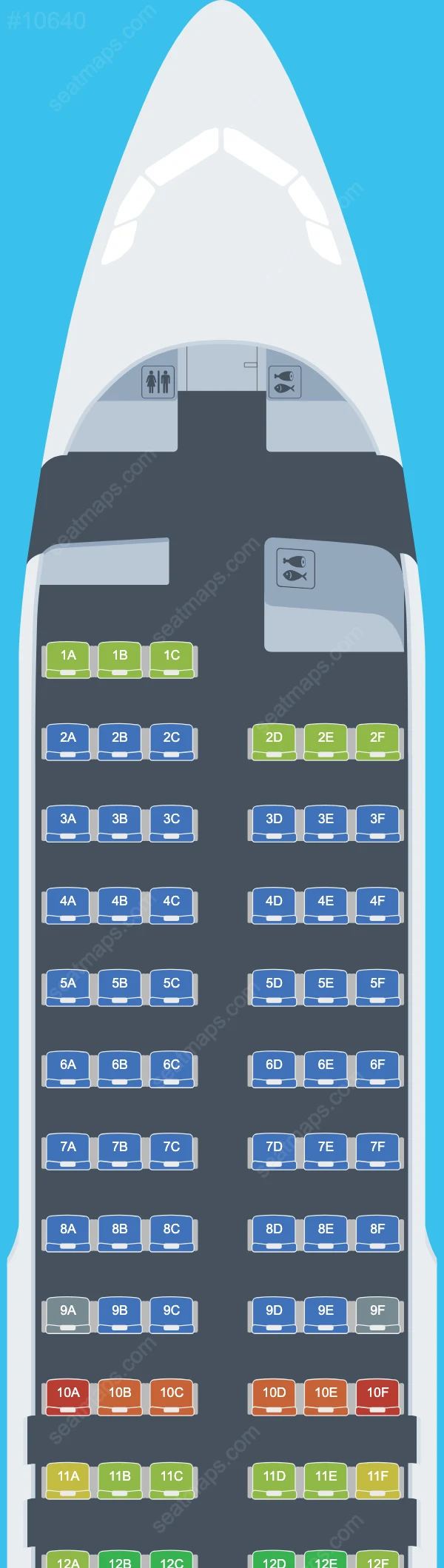 ITA Airways Airbus A320 Seat Maps A320-200 V.2