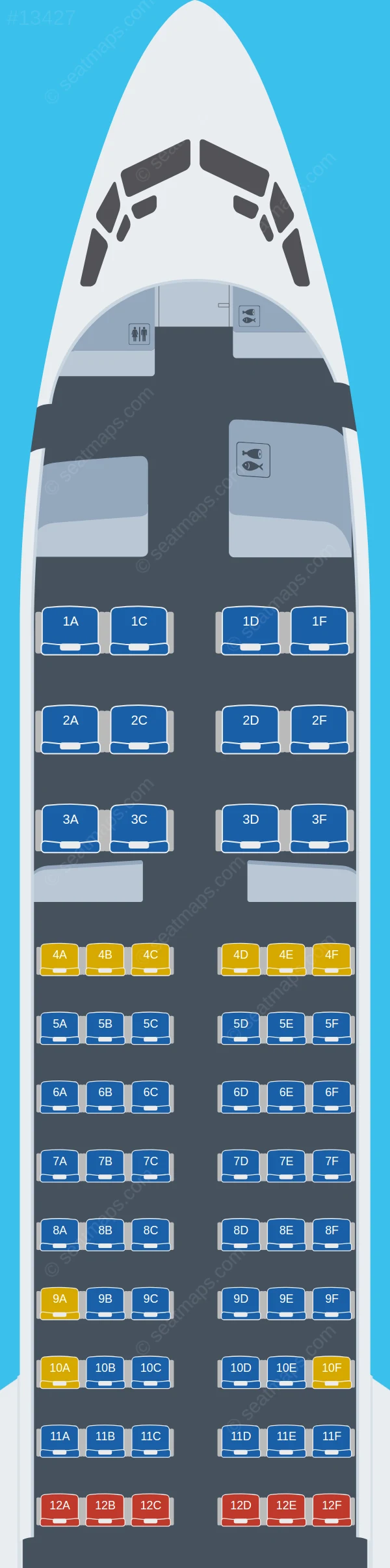 Somon Air Boeing 737 MAX 8 seatmap preview